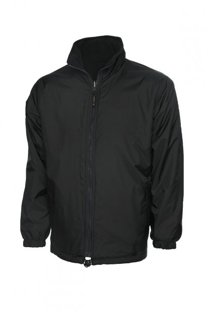 Uneek Premium Reversible Fleece Jacket - Black