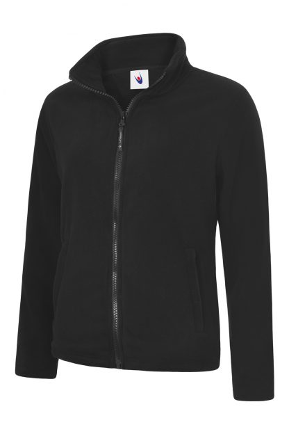 Uneek Ladies Classic Full Zip Fleece Jacket - Black