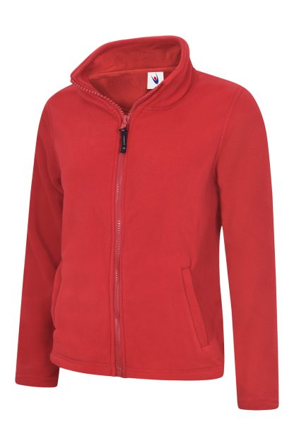 Uneek Ladies Classic Full Zip Fleece Jacket - Red