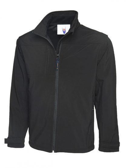 Uneek Premium Full Zip Soft Shell Jacket - Black