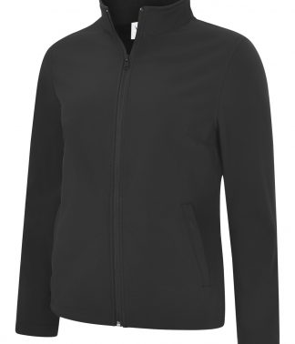 Uneek Ladies Classic Full Zip Soft Shell Jacket - Black