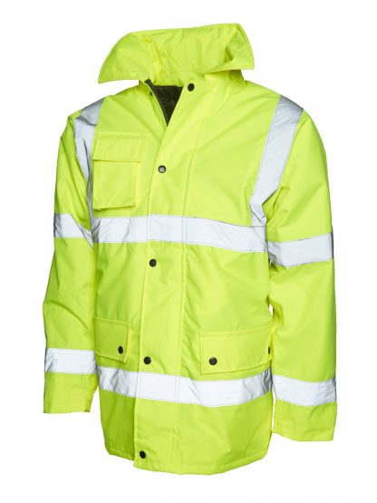 Uneek Road Safety Jacket - Yellow