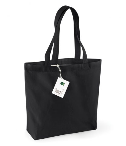 W Mill Organic Cotton Shopper Black ONE (W180 BLK ONE)