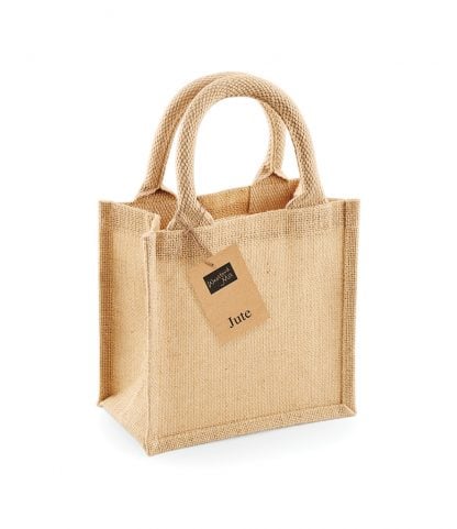 W Mill Jute Petite Gift Bag Natural ONE (W411 NAT ONE)