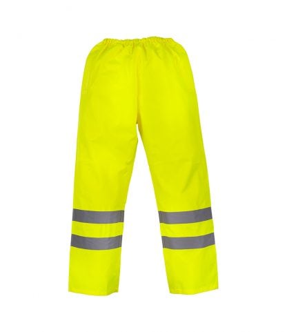 YK210 - Yoko Hi-Vis Waterproof Overtrousers - Yellow