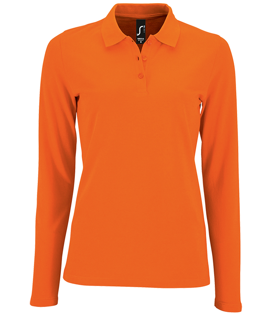 women's long sleeve polos shirts