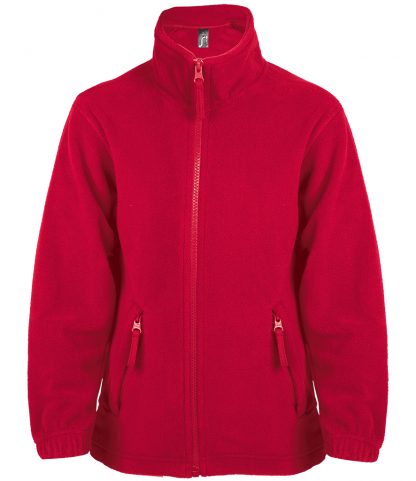 SOLs Kids North Fleece Jacket Red 14yrs (10589 RED 14yrs)