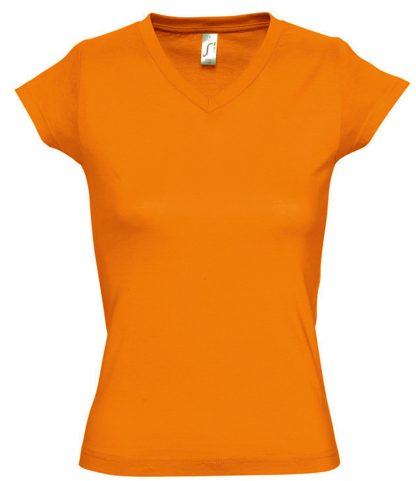 SOLS Ladies Moon V Nk T-Shirt Orange 3XL (11388 ORA 3XL)