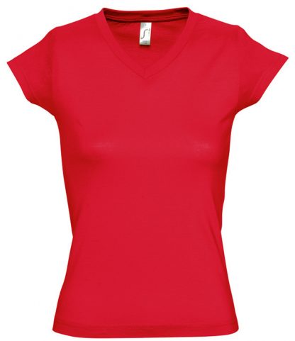 SOLS Ladies Moon V Nk T-Shirt Red 3XL (11388 RED 3XL)
