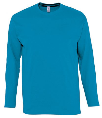 SOLS Monarch L/S T-Shirt Aqua 5XL (11420 AQA 5XL)