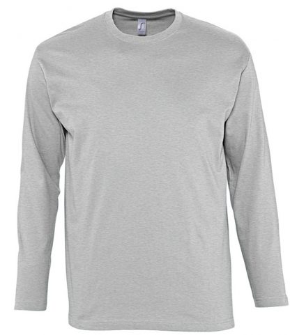 SOLS Monarch L/S T-Shirt Grey marl 5XL (11420 GYM 5XL)