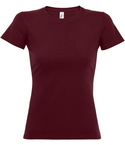 SOLS Ladies Imperial T-Shirt Burgundy XXL (11502 BUR XXL)
