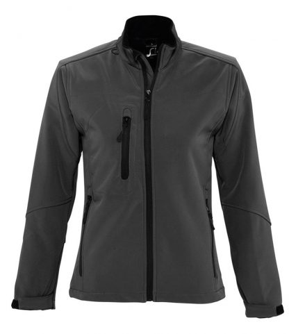 SOLS Lds Roxy Softshell Jacket Charcoal XXL (46800 CHA XXL)