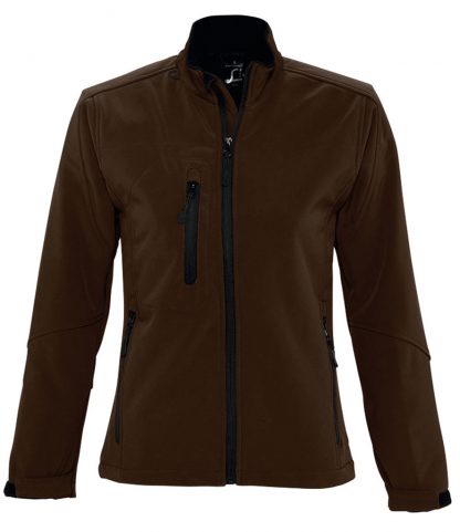 SOLS Lds Roxy Softshell Jacket Dark Chocolate XXL (46800 DCH XXL)