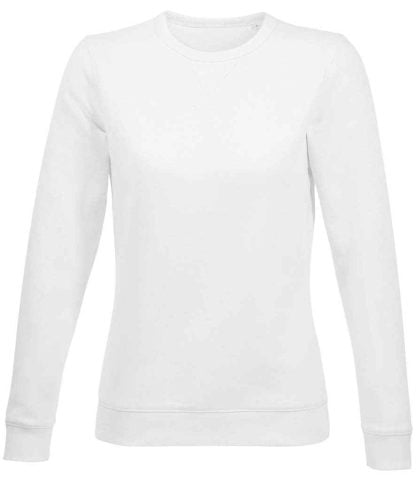 03104 WHI XS - SOL'S Ladies Sully Sweatshirt - White