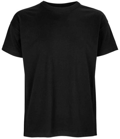 03806 DBK S - SOL'S Boxy Oversized Organic T-Shirt - Deep Black