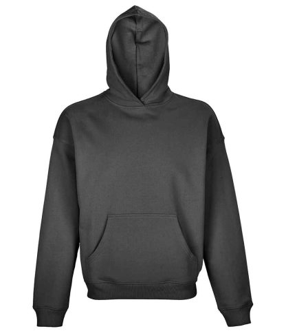 03813 MGY XS - SOL'S Unisex Connor Oversized Hoodie - Mouse Grey