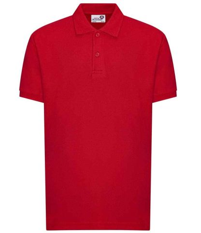 AC004B RED 3-4 - AWDis Academy Kids Piqué Polo Shirt - Red