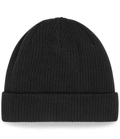 BB50N BLK ONE - Beechfield Organic Cotton Beanie - Black