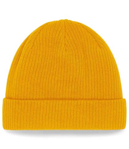 BB50N MUS ONE - Beechfield Organic Cotton Beanie - Mustard