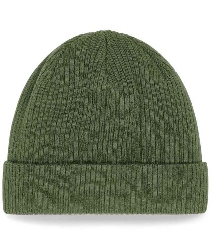 BB50N OLI ONE - Beechfield Organic Cotton Beanie - Olive Green