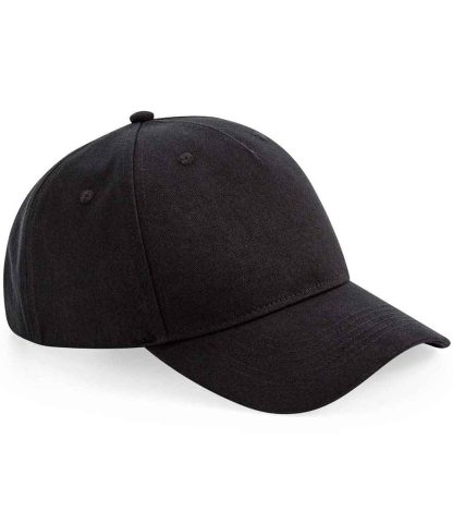 BB62N BLK ONE - Beechfield Organic Cotton 5 Panel Cap - Black