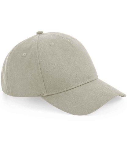 BB62N STO ONE - Beechfield Organic Cotton 5 Panel Cap - Stone
