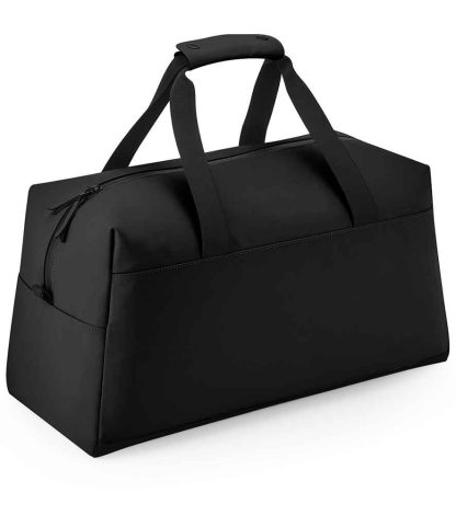 BG338 BLK ONE - BagBase Matte PU Weekender - Black