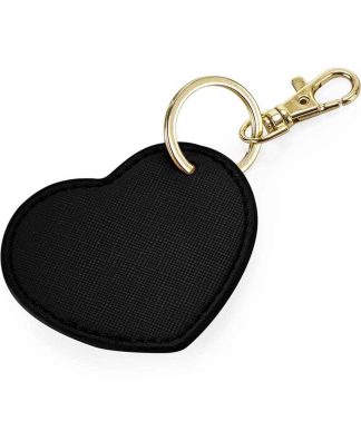 BG746 BLK ONE - BagBase Boutique Heart Key Clip - Black