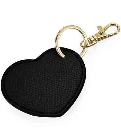 BG746 BLK ONE - BagBase Boutique Heart Key Clip - Black