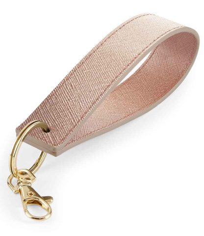 BG747 RSG ONE - Bagbase Boutique Wristlet Keyring - Rose Gold