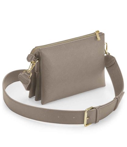 BG759 TAU ONE - BagBase Boutique Soft Cross Body Bag - Taupe