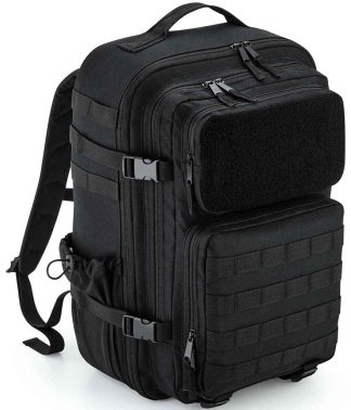 BG850 BLK ONE - BagBase MOLLE Tactical 35 Litre Backpack - Black