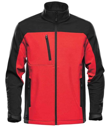BHS3 BRE/B S - Stormtech Cascades Soft Shell Jacket - Bright Red/Black