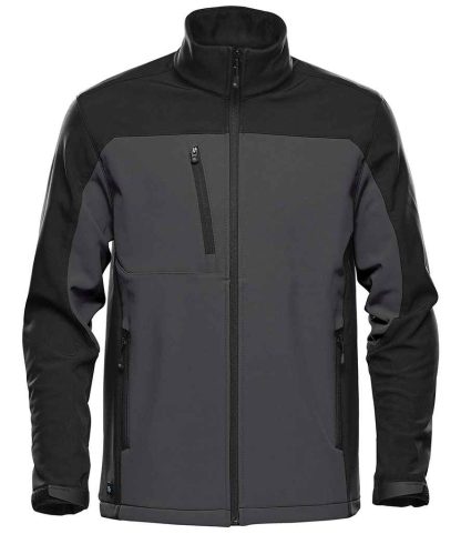 BHS3 DLP/B S - Stormtech Cascades Soft Shell Jacket - Dolphin/Black