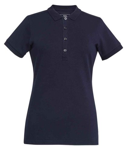BK614 NAV XS - Brook Taverner Ladies Arlington Premium Cotton Polo Shirt - Navy