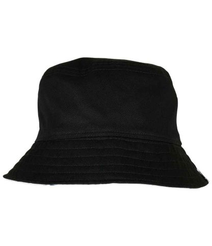F5003BD BK/WH ONE - Flexfit Batik Dye Reversible Bucket Hat - Black/White
