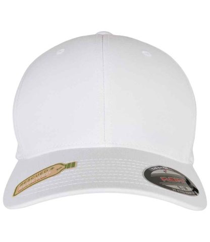 F6277RP WHI S/M - Flexfit Recycled Polyester Cap - White