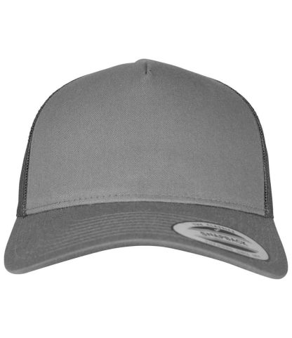 F6506 CHA ONE - Flexfit 5 Panel Retro Trucker Cap - Charcoal