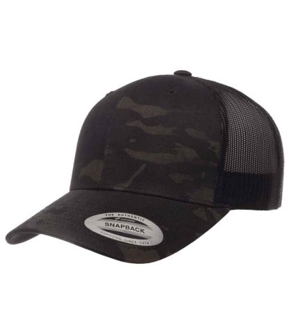 F6606MC BMC ONE - Flexfit Multicam® Retro Trucker Cap - Black Multicam