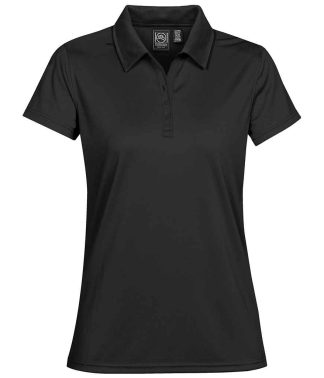 PG1W BLK S - Stormtech Ladies Eclipse H2X-DRY® Piqué Polo Shirt - Black