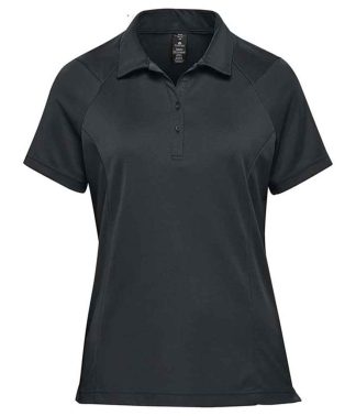 PMT1W BLK S - Stormtech Ladies Milano Sports Polo Shirt - Black